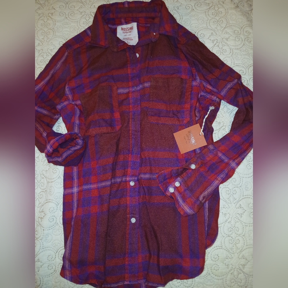 ❄️Mossimo Boyfriend Fit Flannel Shirt Size M